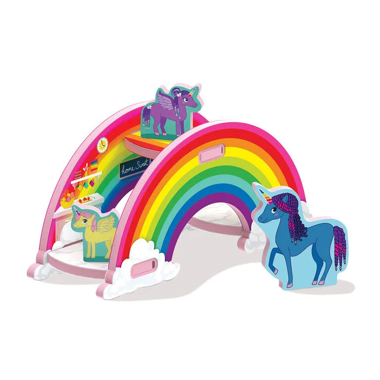 Storytime Toys 3D Unicorn Rainbow House Play Puzzle 2 Storytime Toys 3D Unicorn Rainbow House Play Puzzle - Image 2