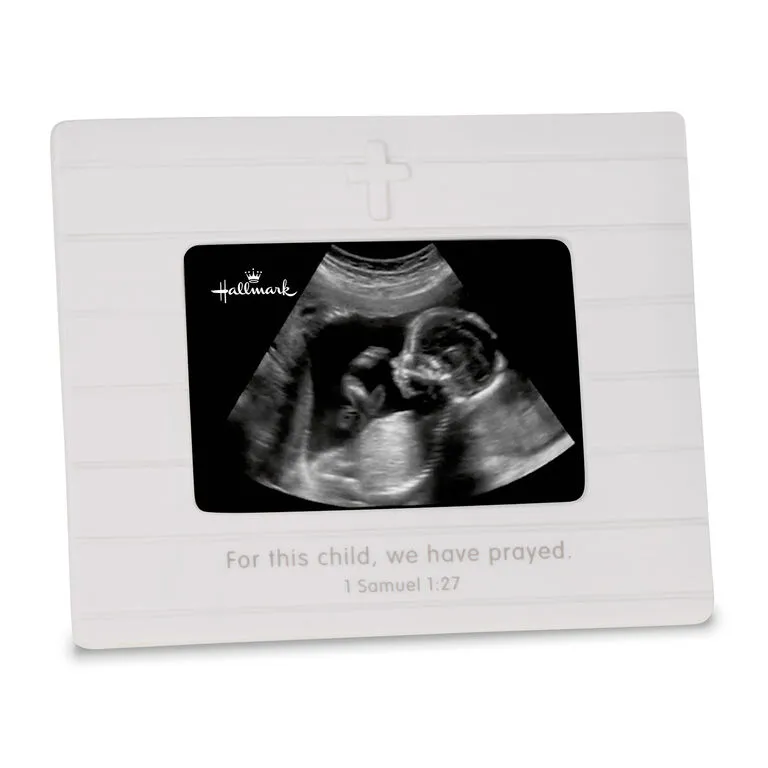 Hallmark For This Child We Prayed Sonogram Porcelain Picture Frame, 3.75x2.5 1 Hallmark For This Child We Prayed Sonogram Porcelain Picture Frame, 3.75x2.5
