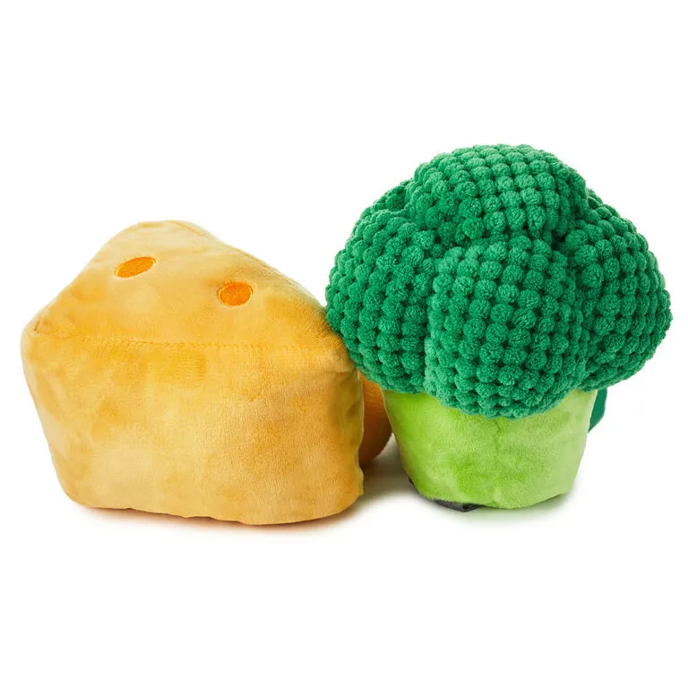 Hallmark Better Together Broccoli And Cheese Magnetic Plush, 5.75" 2 Hallmark Better Together Broccoli And Cheese Magnetic Plush, 5.75" - Image 2