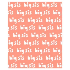 Hallmark Big Sis Fleece Blanket, 50x60 -Hallmark Shop Big Sis Fleece Blanket 1BBY4845 03