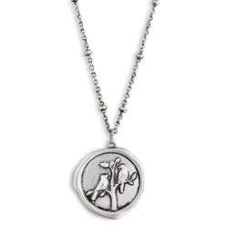 Birds Charm Dear You Sister Necklace, 17.5"