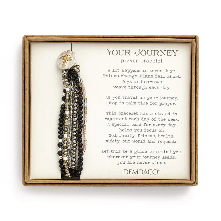 Demdaco Your Journey Layered Black Prayer Bracelet 2 Demdaco Your Journey Layered Black Prayer Bracelet - Image 2