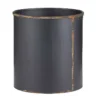 Black Recycled Iron And Brass Crock