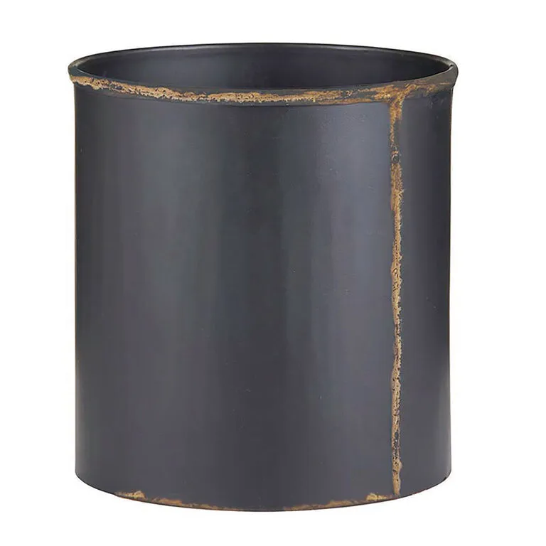 Black Recycled Iron And Brass Crock 1 Black Recycled Iron And Brass Crock