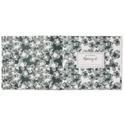 Hallmark In Loving Memory Floral Funeral Guest Book -Hallmark Shop Black and White Floral Guest Book for Funeral 1BMK1609 03