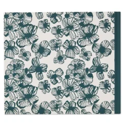 Hallmark In Loving Memory Floral Funeral Guest Book -Hallmark Shop Black and White Floral Guest Book for Funeral 1BMK1609 05