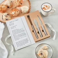 Breakfast Tools In Cardboard Book Box, Set Of 3 -Hallmark Shop Breakfast Tools in Cardboard Book Box J2320 04