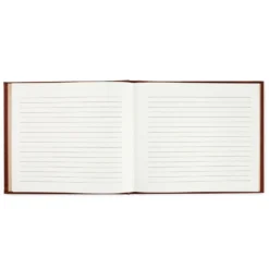 Hallmark Brown Hexagonal Pattern Guest Book 6 Hallmark Brown Hexagonal Pattern Guest Book -Hallmark Shop Brown Faux Leather Geometric Pattern Guest Book 1EDY3152 03