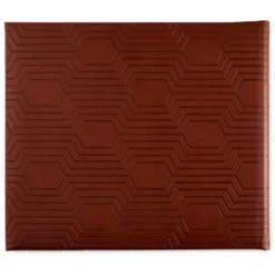 Hallmark Brown Hexagonal Pattern Guest Book 7 Hallmark Brown Hexagonal Pattern Guest Book -Hallmark Shop Brown Faux Leather Geometric Pattern Guest Book 1EDY3152 04