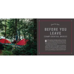 Camp Cocktails: Easy, Fun & Delicious Drinks For The Great Outdoors Book -Hallmark Shop Camp Cocktails for the Great Outdoors Book 9780760362532 03