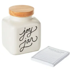 Hallmark Ceramic Joy Jar And Notepad, Set Of 2 -Hallmark Shop Ceramic Joy Jar and Note Pad 1SNN1080 03