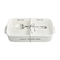 Mud Pie Side Serving Dish And Spoon, Set Of 2