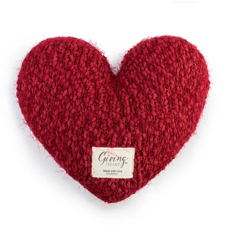 Demdaco Red Giving Heart Pillow 1 Demdaco Red Giving Heart Pillow