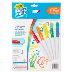 Crayola® Color Wonder Paintbrush Pens And Drawing Pad Set -Hallmark Shop Color Wonder Paintbrush Pens and Paper Set 11CRA2009 04