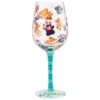 Lolita Love My Rescue Handpainted Wine Glass, 15 Oz.