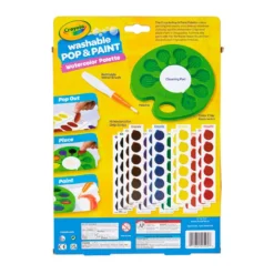 Crayola® Pop & Paint Washable Watercolor Palette -Hallmark Shop Crayola Pop and Paint Washable Watercolor Palette 11CRA2067 03
