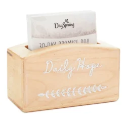 Hallmark Daily Hope 30-Day Promise Box With Inspirational Cards 5 Hallmark Daily Hope 30-Day Promise Box With Inspirational Cards -Hallmark Shop Daily Hope Wood Promise Box and 30 Inspirational Cards 1BMK1602 03