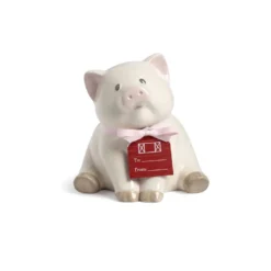 Demdaco Cream Piggy Bank, 6" 5 Demdaco Cream Piggy Bank, 6" -Hallmark Shop Demdaco Cream Piggy Bank for Baby 5004820073 03