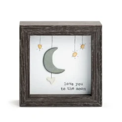 Demdaco Love You To The Moon Shadow Box
