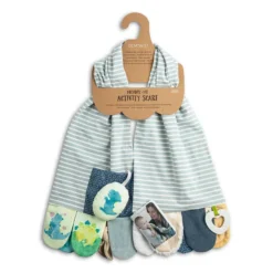 Demdaco Dinosaur Activity Scarf For Baby -Hallmark Shop Demdaco Mommy Me Dinosaur Activity Scarf 5004850005 02