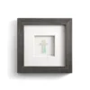 Demdaco Sea Glass Cross Wall Art, 6x6