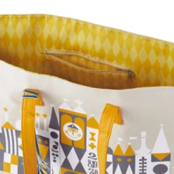 Hallmark Walt Disney World 50th Anniversary "it's A Small World" Canvas Tote Bag 5 Hallmark Walt Disney World 50th Anniversary "it's A Small World" Canvas Tote Bag -Hallmark Shop Disney World its a small world Ride Tote Bag 1DYG2075 03