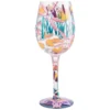 Lolita Dragonfly Magic Handpainted Wine Glass, 15 Oz.