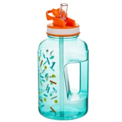 Hallmark Celebrate Big Time Water Jug, 40 Oz. -Hallmark Shop Extra Large Blue Water Jug With Lid and Straw 1BID1097 03