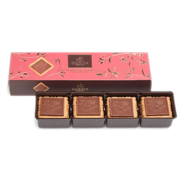 Godiva Lady Godiva Milk Chocolate Biscuits, 12 Pieces 2 Godiva Lady Godiva Milk Chocolate Biscuits, 12 Pieces - Image 2