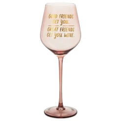 Hallmark Good Friends, Great Friends Wine Glass, 19.27 Oz.