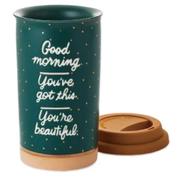 Hallmark Good Morning Ceramic Travel Mug, 12 Oz. 5 Hallmark Good Morning Ceramic Travel Mug, 12 Oz. -Hallmark Shop Good Morning Ceramic Travel Mug 1SNN1079 03