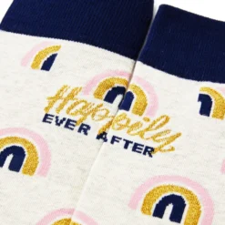 Hallmark Channel Happily Ever After Novelty Crew Socks -Hallmark Shop Hallmark Channel 1 Fan Rainbows Novelty Crew Socks 1HKC2243 03