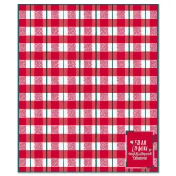 Hallmark Channel Fa-La-La-Love Plaid Blanket, 50x60 -Hallmark Shop Hallmark Channel FaLaLaLove Plaid Blanket 1XKT3520 04