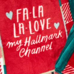 Hallmark Channel Fa-La-La-Love Plaid Blanket, 50x60 -Hallmark Shop Hallmark Channel FaLaLaLove Plaid Blanket 1XKT3520 06