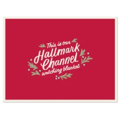 Hallmark Channel Red Oversized Blanket, 60x80 -Hallmark Shop Hallmark Channel FamilySized Blanket 1XKT3505 04