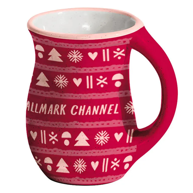 Hallmark Channel Knit Pattern Hand-Warming Mug, 20 Oz. 1 Hallmark Channel Knit Pattern Hand-Warming Mug, 20 Oz.
