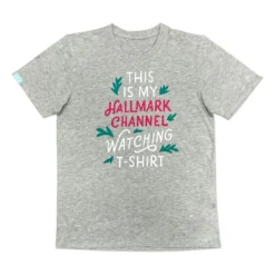 Hallmark Channel Watching Gray Unisex T-Shirt, X-Large