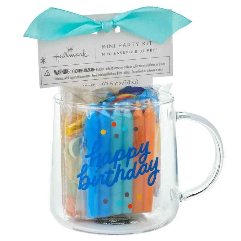 Hallmark Happy Birthday Glass Mug Party Kit 2 Hallmark Happy Birthday Glass Mug Party Kit - Image 2