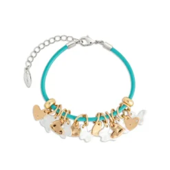 Demdaco Giving Collection Hearts And Butterflies Charm Bracelet
