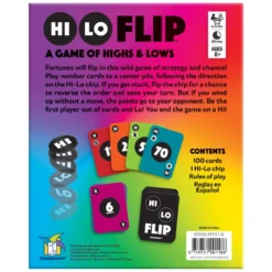 Hi Lo Flip Card Game -Hallmark Shop Hi Lo Flip Card Game 118 03