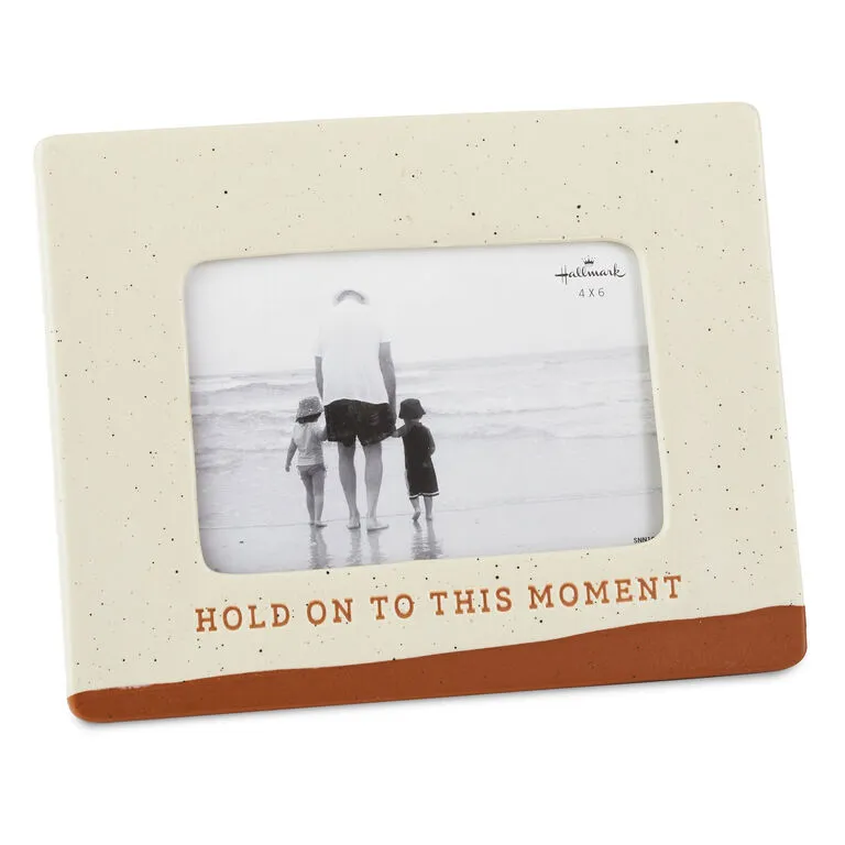 Hallmark Hold On To This Moment Ceramic Picture Frame, 4x6 1 Hallmark Hold On To This Moment Ceramic Picture Frame, 4x6