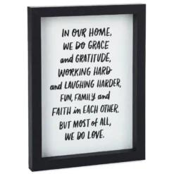 Hallmark In Our Home Framed Quote Sign, 6x8
