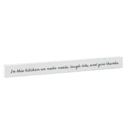 Hallmark In This Kitchen Wood Quote Sign, 23.5x2