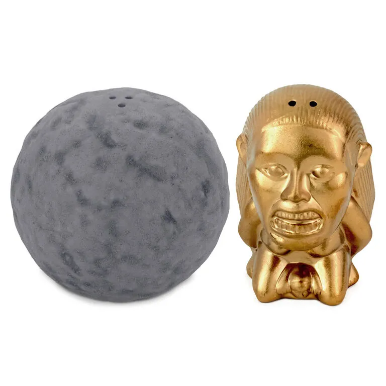 Hallmark Indiana Jones™ Boulder And Idol Salt And Pepper Shakers, Set Of 2 1 Hallmark Indiana Jones™ Boulder And Idol Salt And Pepper Shakers, Set Of 2