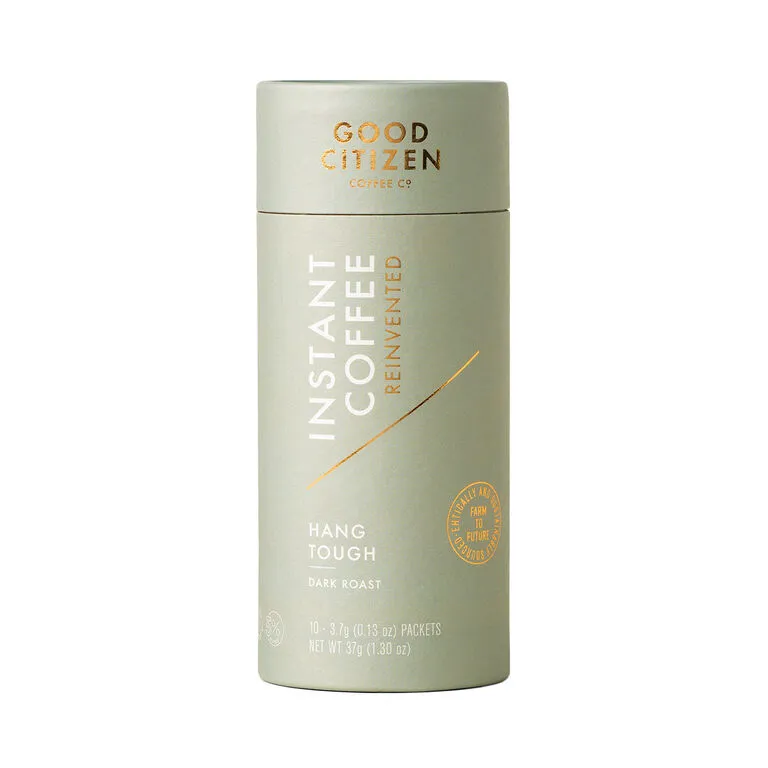 Good Citizen Instant Coffee Hang Tough Dark Roast, Pack Of 10 1 Good Citizen Instant Coffee Hang Tough Dark Roast, Pack Of 10