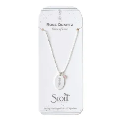 Rose Quartz Intention Charm Necklace