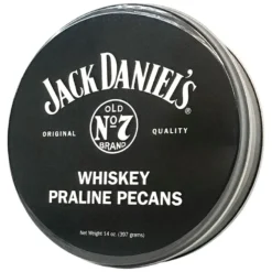 Jack Daniel's Whiskey Praline Pecans Tin, 14 Oz.