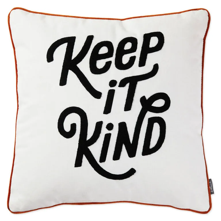 Hallmark Keep It Kind Throw Pillow, 16x16 1 Hallmark Keep It Kind Throw Pillow, 16x16