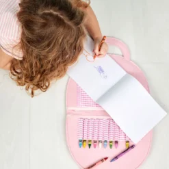 Mud Pie Kids Rainbow Art Folio Case 5 Mud Pie Kids Rainbow Art Folio Case -Hallmark Shop Kids Felt Rainbow Art Case With Crayons and Paper 12600208R 03