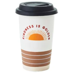 Hallmark Kindness Is Golden Ceramic Travel Mug, 9 Oz.